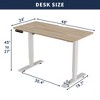 KTMBDW Height Adjustable Electric Standing Desk, Sit Stand up Desk, Gaming Desk, Memory Computer Home Office Desk for Living Room and Bedroom - 3 of 4