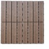 11 Pcs solid 3D WPC locking Deck Tiles 12 x 12 Inch Patio Deck Tiles Waterproof Outdoor Flooring Composite Decking Boards Floor Decking Tiles - 4 of 4