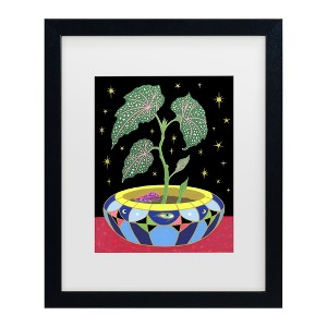 Trademark Fine Art - Tsz Kam Begonia in a Pot, 2021 Matted Framed Art - 1 of 4
