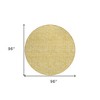 Gold And Ivory Floral Washable Indoor Outdoor Area Rug - 3 of 4