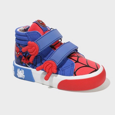 Toddler Boys' Spider-Man High-Top Sneakers - Red 9T