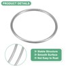 Unique Bargains Metal Electroplating Macrame Crafting Crafts Hoop 12 Pcs - 2 of 4