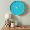 REGALWOVEN Plastic Classic Simple Battery Powered Silent Wall Clock 12 x 12 x 1.8 Inches - 2 of 4