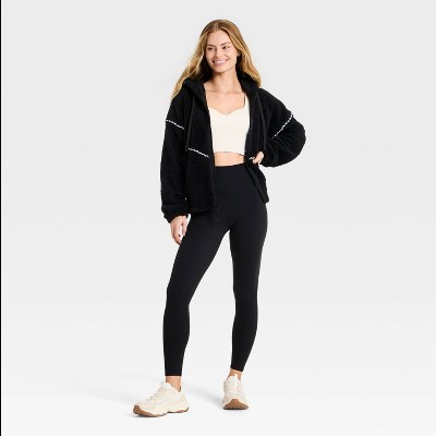 Women's High-Pile Fleece Bomber Jacket - JoyLab' - image 3
