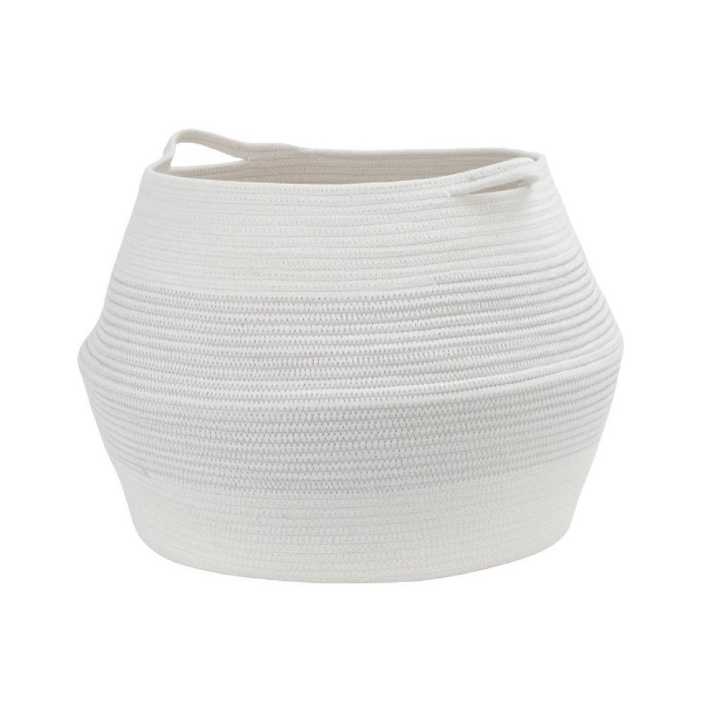 HLD Global XXL Coiled Rope Belly Basket Cream