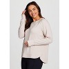 RBX Active Women's Ultra Lightweight Baby French Terry All Season Pullover Sweatshirt with Thumbholes - 3 of 4