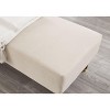 PAGED Single Sofa Velvet Upholstery Couch Modern Chaise Lounge Chair with Removable Pillow, Tilted Backrest and Curved Armrest for Living Room - 3 of 4
