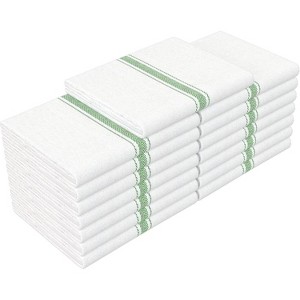15-Pack Cotton Dish Towels, Super Absorbent and Reusable Cleaning Kitchen Dish Towels Set, 14 x 25 Inches - 1 of 4