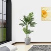 KTMBDW Artificial Palm Tree, Faux Tropical Floor Plant in Pot, Artificial Silk Plant for Home Office Living Room Decor Indoor - 3 of 4