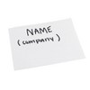 SICURIX Plain Adhesive Badges, White, Pack of 200 - 2 of 4