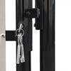 VidaXL Black Single Door Fence Gate 39.4 in.x49.2 in. - 4 of 4
