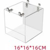 Transparent Acrylic Bird Bath Box with Hook,Thickened Hanging Water Bath Tub Bird Supplies Shower Cage Accessory for Parrot Cockatiel Parakeet - 2 of 4
