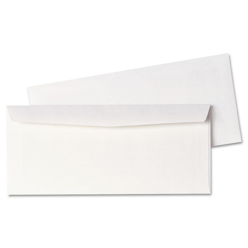 Quality Park Business Envelope #10 4 1/8 x 9 1/2 White 500/Box 90020, 1 of 5
