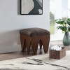 Meridian Furniture,Altair Velour Fur Fabric Bench - 2 of 4