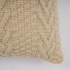 20"x20" Oversize Chunky Sweater Knit Square Throw Pillow - Evergrace - image 4 of 4