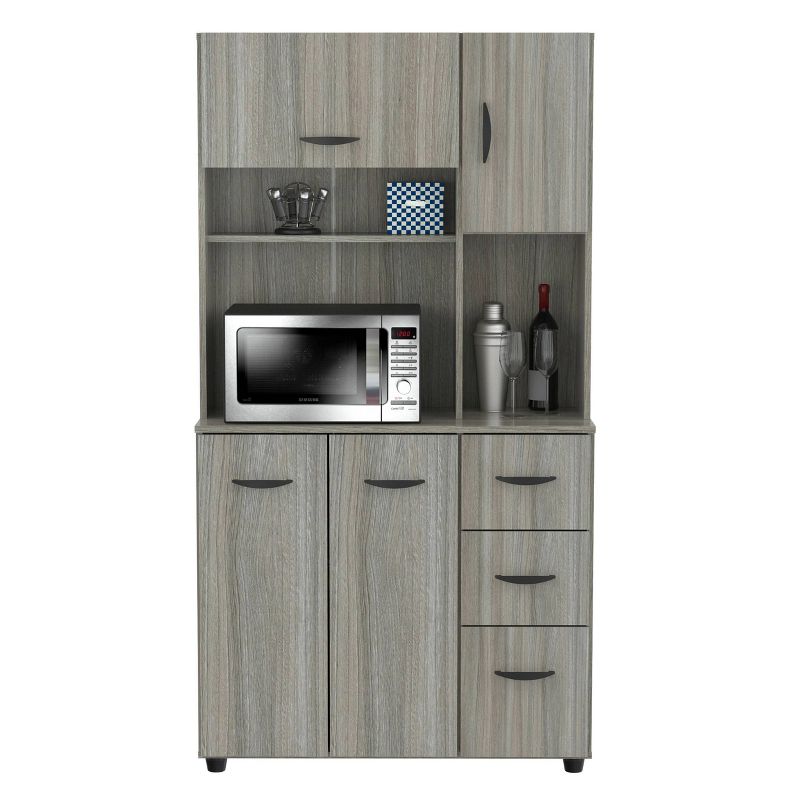 Kitchen/Microwave Storage Cabinet Smoke Oak - Inval, 4 of 9