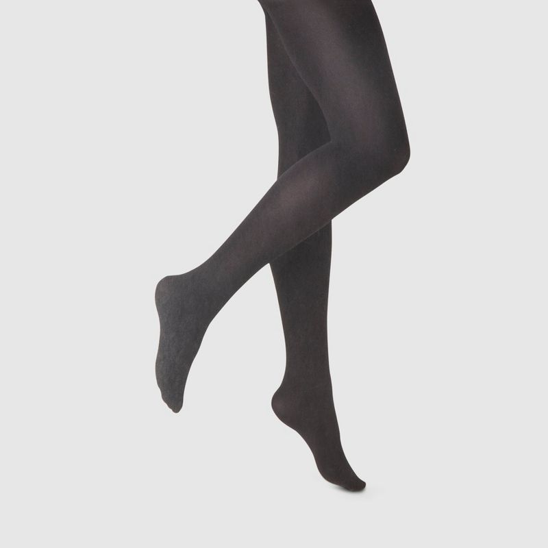 Women's 80D Super Opaque Control Top Tights - A New Day&#153; Black, 1 of 3