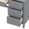 Kumasinova Classic 40" Retro Office Desk with Bookshelf,Computer Desk with Upholstered Chair,Standing Desk with 4 Drawers,Study Desk for Home Office - 4 of 4