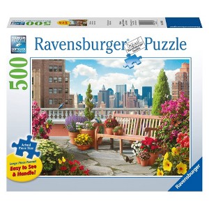 Ravensburger Rooftop Garden Large Format Jigsaw Puzzle - 500pc - 1 of 2