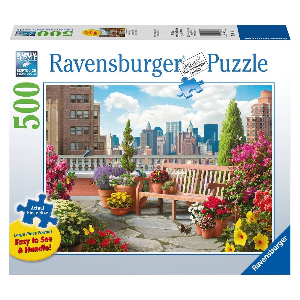 Ravensburger Rooftop Garden Large Format Jigsaw Puzzle - 500pc