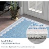 Washable Runner Rug Long Non-Slip Carpet Foldable Bordered Low Pile Stain-Resistant Indoor Accent Mat - 4 of 4