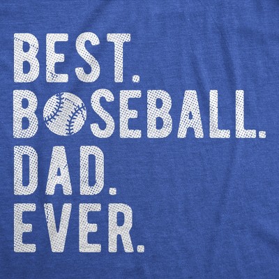 Мужские футболки Crazy Dog T-Shirts, Inc. Mens Funny T Shirts Best Baseball Dad Ever Sarcastic Fathers Day Graphic Novelty Tee for Men - Crazy Dog Men's T Shirt Gift for Dad Royal L — фото 2