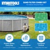 Swimline HydroTools 16 Inch Sand Filter Combo Set 100 Pound Sand Capacity, Stand, and Multiport Valve for Above Ground Swimming Pools, Tan - 2 of 4