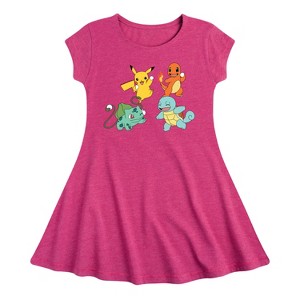 Girls' - Pokémon - Snow Fun Fit & Flair Cap Sleeve Dress - 1 of 3