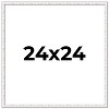 PosterPalooza | Square Textured White Picture Frame - UV Acrylic, Foam Board Backing, Hanging Hardware - 2 of 4