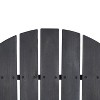 Gulches Adirondack Rocking Chair All Weathe ,Outdoor Wood Porch Rocker ,Resistant Garden Deck£¬Black - 4 of 4