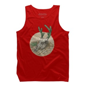 Men's Design By Humans Deer Cactus 2 By kelelowor Tank Top - 1 of 3