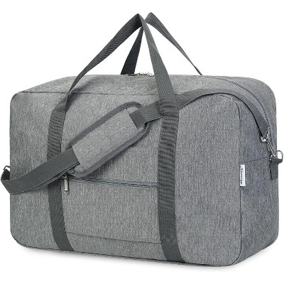 MaseiKar Foldable Carry on Luggage Airline Approved Duffle Bag for Travel Packable Duffel Bag for Traveling Airplane for Women and Men £¬Grey