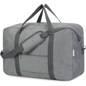 MaseiKar Foldable Carry on Luggage Airline Approved Duffle Bag for Travel Packable Duffel Bag for Traveling Airplane for Women and Men £¬Grey - 1 of 4