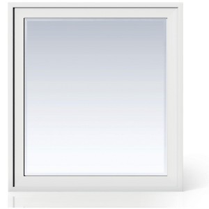 James Martin Vanities Addison 36" Rectangular Mirror, Glossy White - 1 of 1