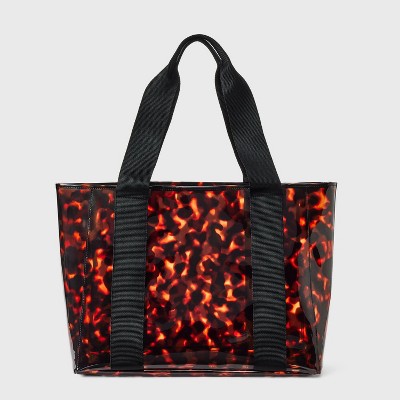 Wipeable Tote Handbag - Shade & Shore™ Tortoise Print