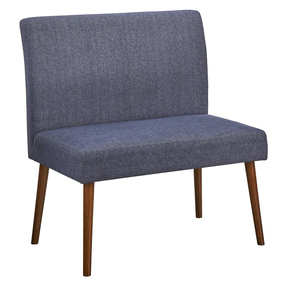 Ripton Armless Chair Blue - Buylateral: Upholstered Polyester, Plywood Frame, Foam Fill, Dry Dust Care