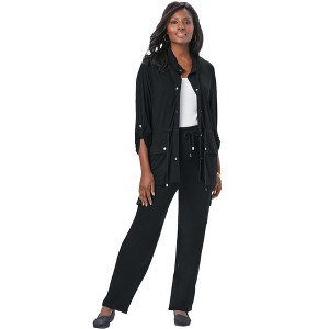 Jessica London 2-Piece Stretch Knit Cargo Set - 1 of 4