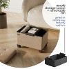 StorageBud Storage Ottoman for Bedroom End of Bed, Faux Leather Storage Bench, Large Storage Ottoman Bench, Entryway Bench with Storage - 3 of 4