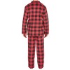 SLEEPHERO Traditional Fleece Long Sleeve Button Down Shirt with Fleece Pajama Pants with Pockets - 3 of 4