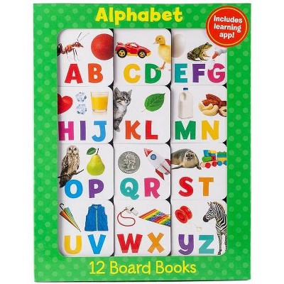 Alphabet (12 Book Set & Downloadable App!) - (Early Learning) by  Little Grasshopper Books (Board Book)