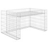 vidaXL Lawn Mower Garage with Raised Bed 43.3"x31.5"x23.6" Steel Wire - 2 of 4