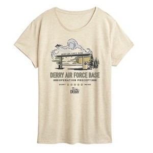 Women's IT: Welcome to Derry Welcome To Derry Air Force Short Sleeve Graphic T-Shirt - Birch - 2X - 1 of 4