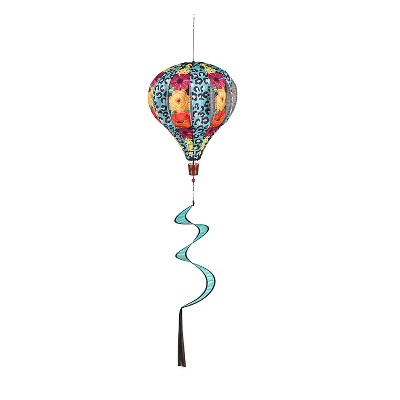 Animal Print and Floral Burlap Balloon Spinner