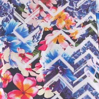 navy printed
