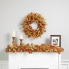 Northlight Autumn Leaves and Berries Fall Harvest Artificial Garland - 5' - Unlit - 3 of 4