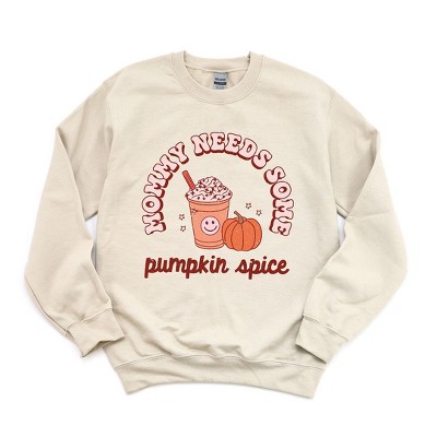 Simply Sage Market Women's Graphic Sweatshirt Retro Mommy Needs Some Pumpkin Spice