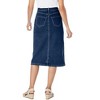 Woman Within Stretch Denim Jean Skirt - 3 of 3