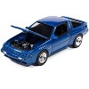 1988 Chrysler Conquest TSi Bright Blue Metallic "Modern Muscle" Series 1/64 Diecast Model Cars by Auto World - 3 of 4