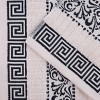 100% Cotton Medium Weight Floral Infinity Trim 8 Piece Bathroom Towel Set by Blue Nile Mills - 3 of 4