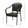 Sapphtopaz Patio Dining Chairs Wicker Patio Chairs with Back for Patio, Outside, Living Room - 4 of 4
